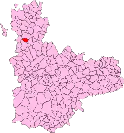 Map of Villamuriel de Campos