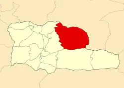 Location of Santa Rosa (Mieres)