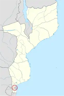 Location in Mozambique