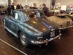 The sole coupé registered April 1952 the fifth car and built to a special order[1]