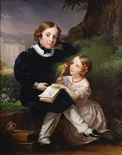 The Children of David d'Angers, c. 1842
