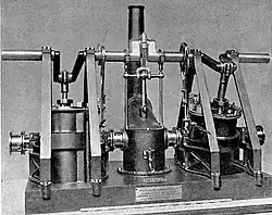 Model of a Maudslay oscillating engine