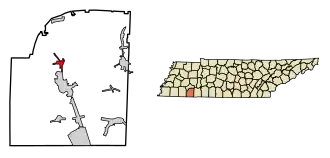 Location of Bethel Springs in McNairy County, Tennessee.