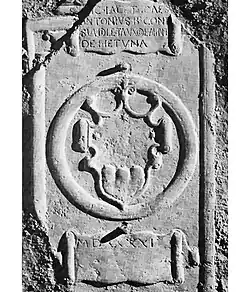 tombstone of Giovanni Antonio B. and Anna de Metuna, 1531