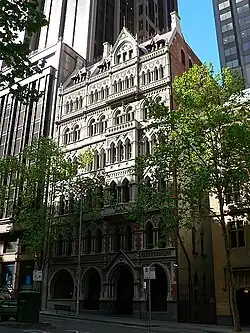 Former Safe Deposit Building, Collins Street, Melbourne; completed 1890