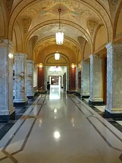Inside the grand entrance
