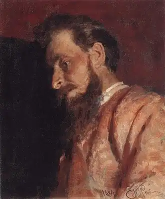 Portrait of the painter Vladimir Menk (1884).