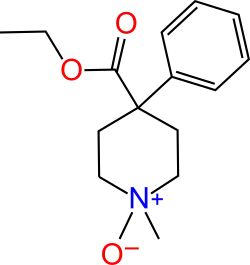 Chemical structure of meperidine-N-oxide.