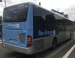 A Mercedes-Benz Intouro II M of line  2150  at Mairie de Juilly.