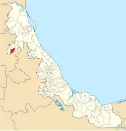Location in Veracruz