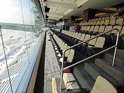 Inside the second floor of the Jack Roth Stadium Club in the new east side structure