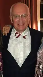 Michael Maxey, president of Roanoke College, is well known for wearing bow-ties.