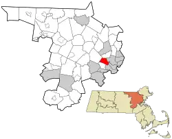 Location in Massachusetts