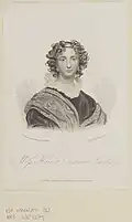 Engraving of Harriet Smithson by J. Hopwood, after a painting by Rose Emma Drummond