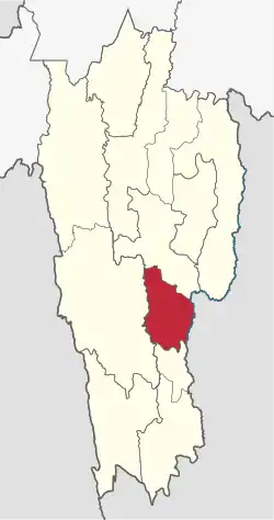 Location in Mizoram