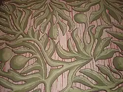 Carpet with breadfruit patterns