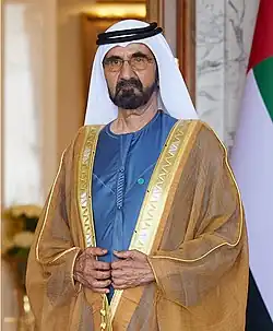 United Arab Emirates Mohammed bin Rashid Al Maktoum, Vice President and Prime Minister 2020 Chairperson of the Gulf Cooperation Council