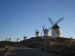 Image 71Tower mills in Consuegra, Spain (from Windmill)