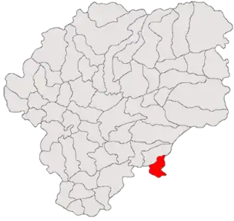 Location in Bistrița-Năsăud County