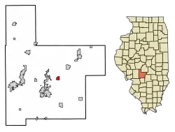 Location in Montgomery County, Illinois