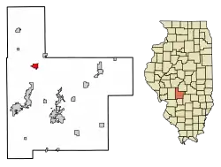 Location in Montgomery County, Illinois