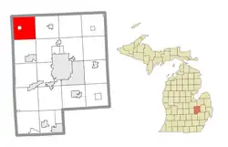 Location within Genesee County