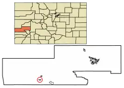 Location in Montrose County, Colorado
