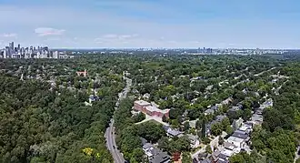 Aerial view of Moore Park in 2025