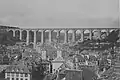 Morlaix and its viaduct in 1873.