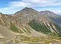 Mount Benson from Marathon Mountain (Resurrection Peaks distant right)