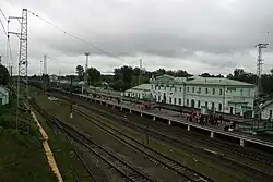 View (direction — to Moscow) of the station 2012 г.