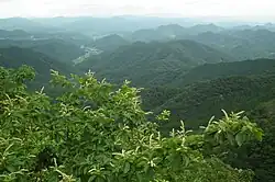 The mountains around Mitake