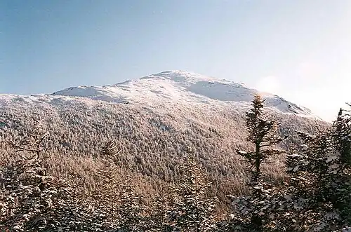 Summit of Mount Marcy seen from near Mount Skylight