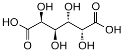 Structural formula of mucic acid