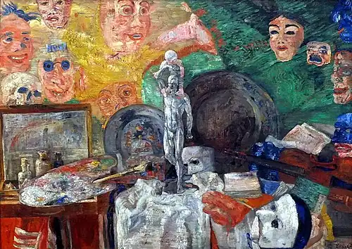 Attributes of the Studio (1889), oil on canvas, 83 × 113.5 cm, Alte Pinakothek, Munich