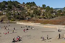Muir Beach as seen from the beach in December 2013