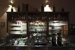Image 37A fully supplied bar with various types of drinks (from List of alcoholic drinks)