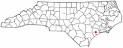 Location within North Carolina