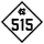 North Carolina Highway 515 marker