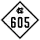 North Carolina Highway 605 marker