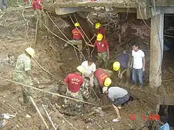 NDRF clearing debris of the Darjeeling landslide