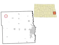 Location of Page, North Dakota