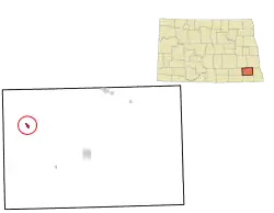 Location of Fort Ransom, North Dakota