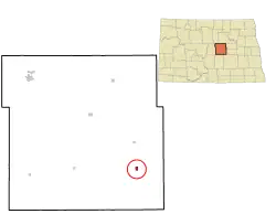 Location of Sykeston, North Dakota