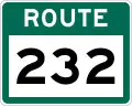 Route 232 marker