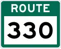 Route 330 marker