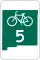 New Mexico State Bike Route 5 marker