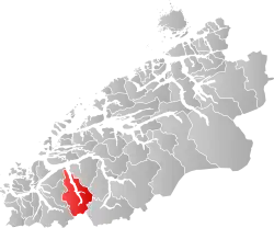 Hjørundfjord within Møre og Romsdal