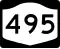 New York State Route 495 marker