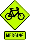 Cyclists merging